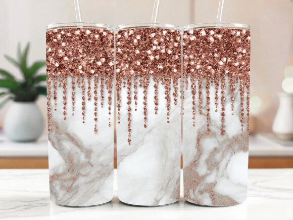 Download Bronze Metallic Marble Tumbler Wrap - Bronze metallic Collection