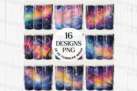 Download 16 Watercolor Tumbler Wraps Bundle - Watercolor tumbler Collection
