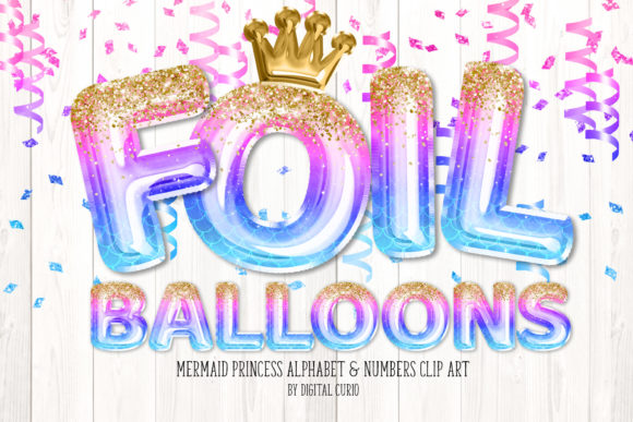 Download Mermaid Princess Foil Balloon Alphabet - Foil Collection