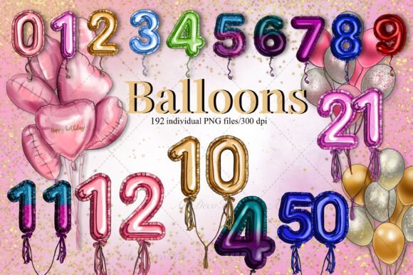 Download Foil Balloons with Numbers, Foil Balloon - Foil Collection