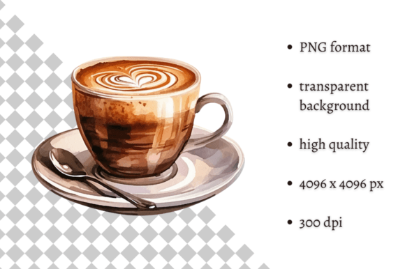 Download Watercolor Cup of Coffee PNG Clipart - Premium Resources