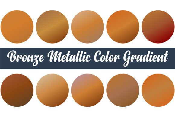 Download Bronze Metallic Color Gradient Design - Bronze metallic Collection