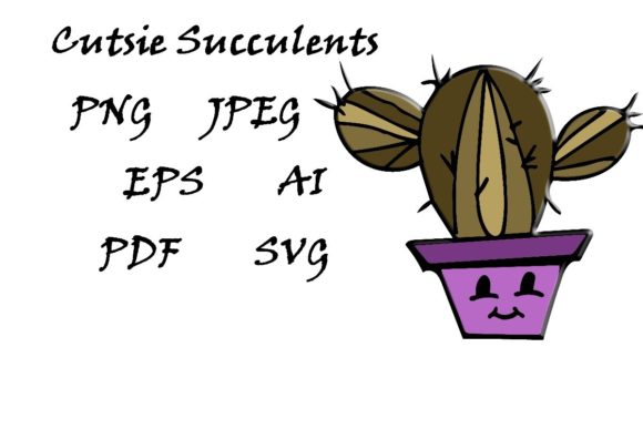 Download 10 Cutsie Succulents PNG Stickers - Succulents png Collection