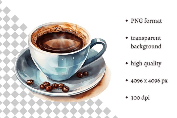 Download Watercolor Cup of Coffee PNG Clipart - Premium Resources
